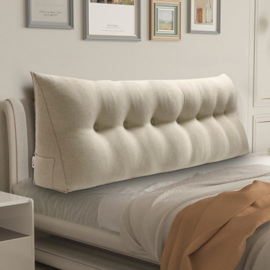Bed Rest Wedge Reading Pillow Headboard Back Support Cushion