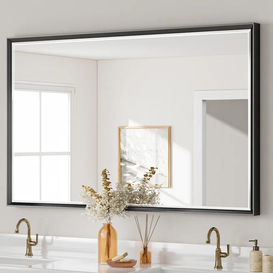 Lohoski Decorative Wall Mirror Beveled Design, Bathroom Vanity Mirror Accent Mirror Finish