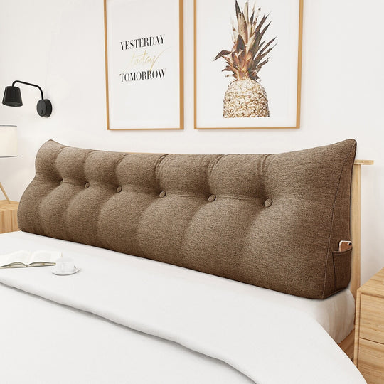 Bed Rest Wedge Reading Pillow Headboard Back Support Cushion