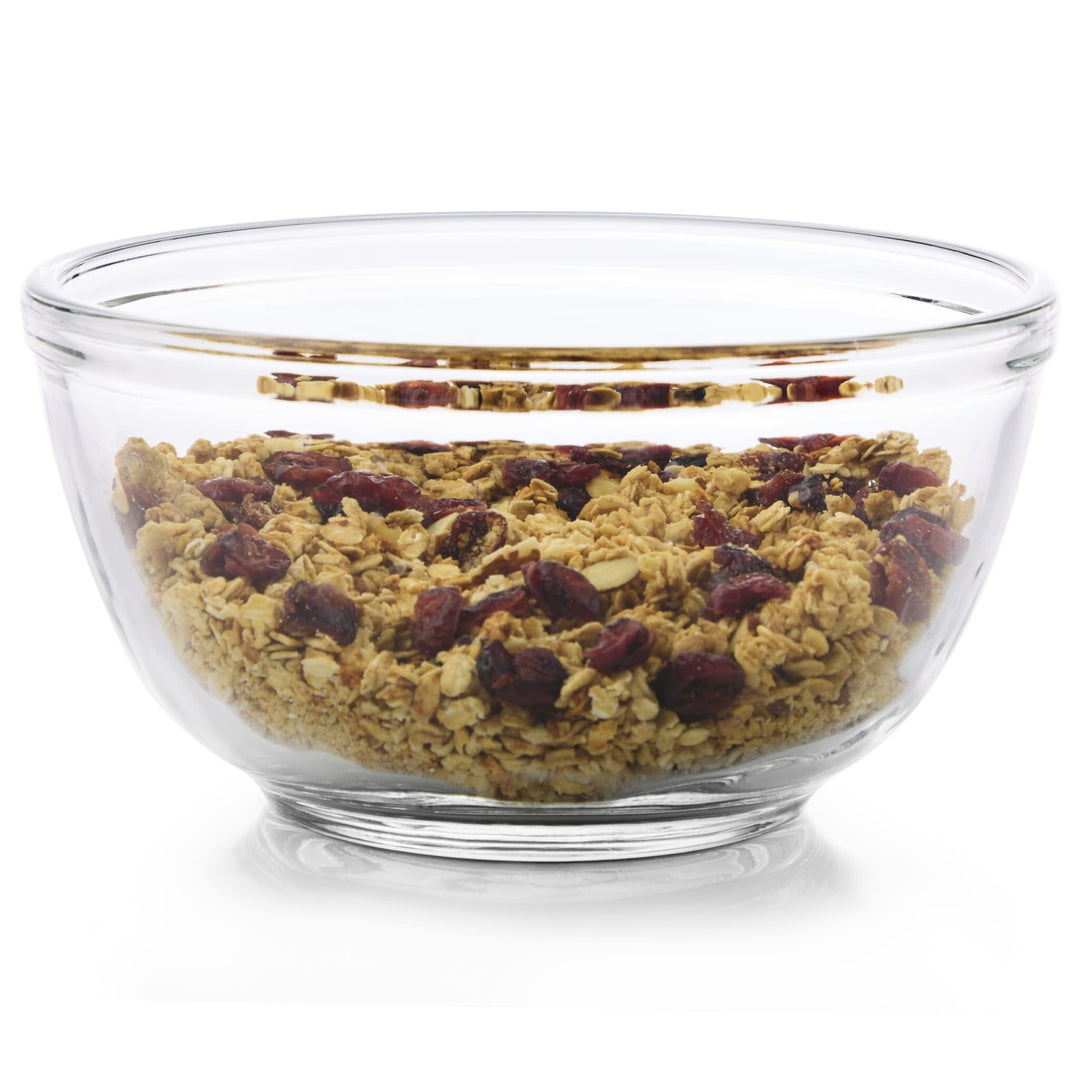Baker'S Basics 3 Piece Glass Mixing Bowl Set, Multi-Size