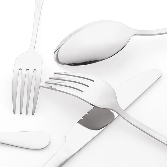 20 PCS Silverware Set, Stainless Steel Flatware, Mirror Polished Cutlery Set, Serving Utensils Set for Kitchen Dining - 20 PCS