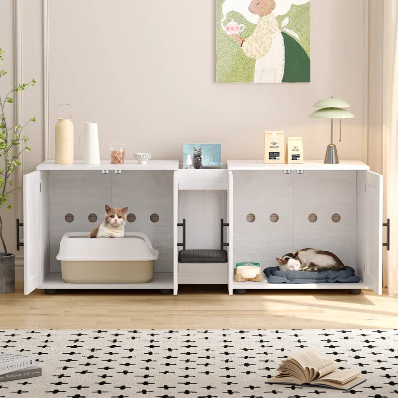 Dyte Medium Density Fiberboard (MDF) Litter Box Enclosure