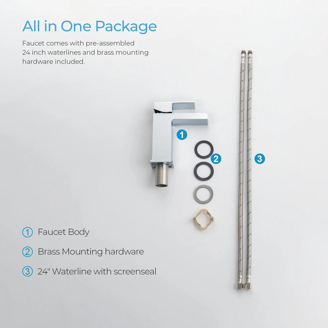 Waterfall Single Handle Bathroom Faucet