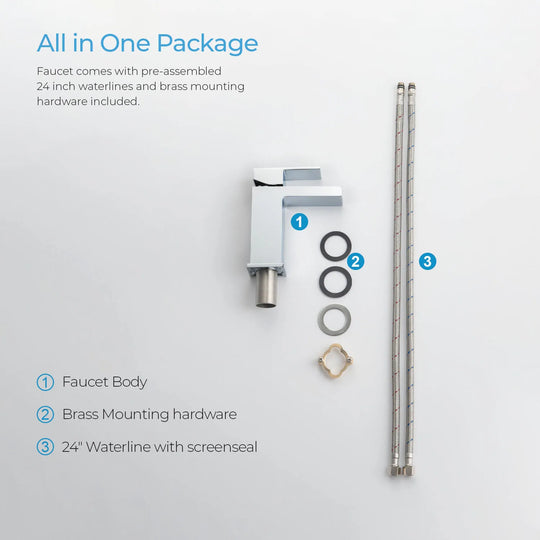 Waterfall Single Handle Bathroom Faucet