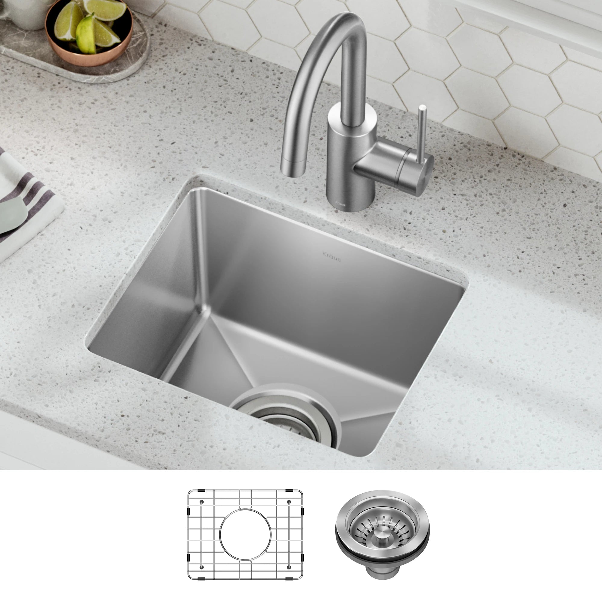 Fairlane Undermount 18 Gauge Stainless Steel Kitchen Sink