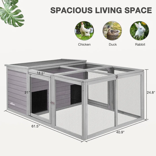 Garvin 11 Square Feet Chicken Run for up to 3 Chickens