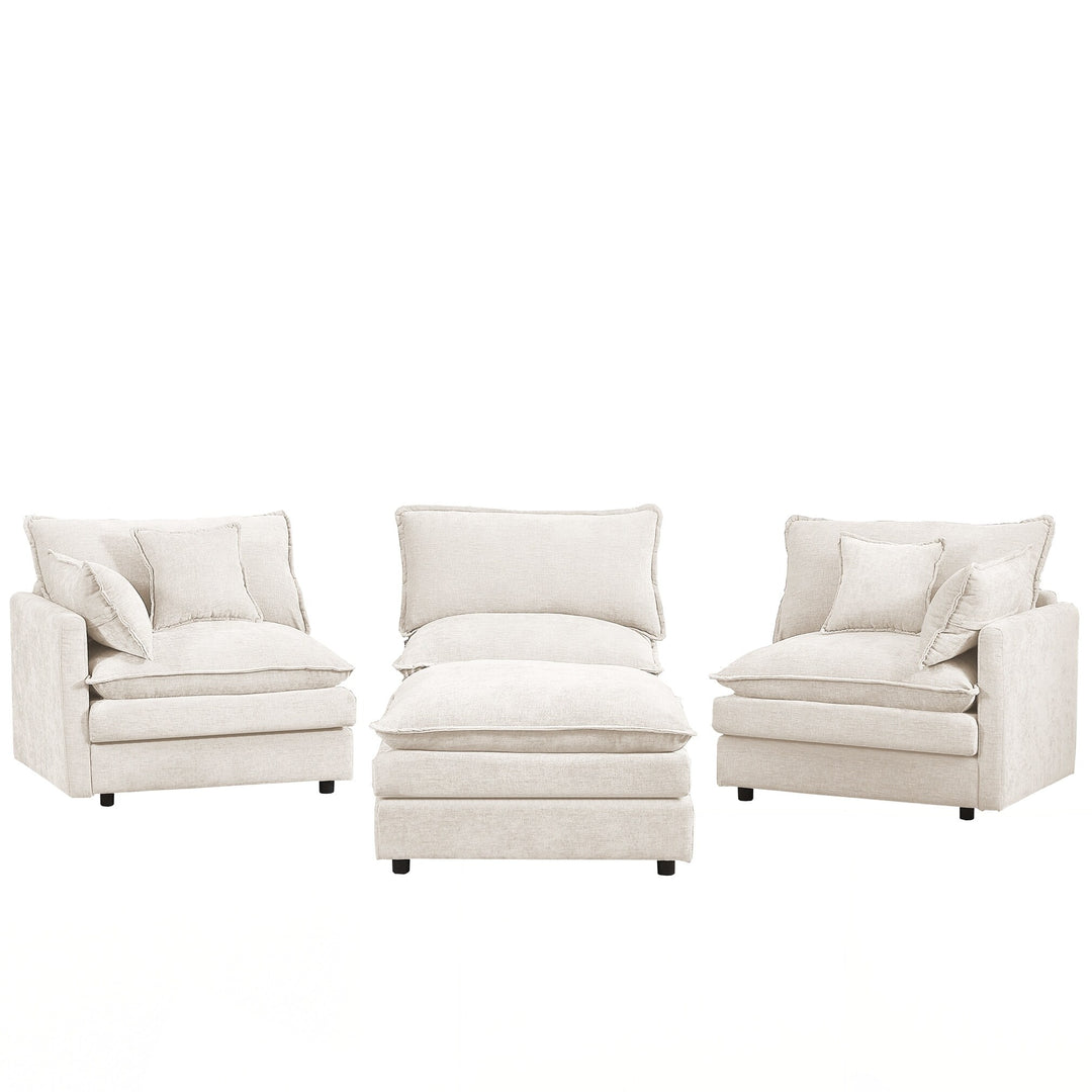 Modular Sectional Sofa, 102 Inch L Shaped Couch Set for Living Room