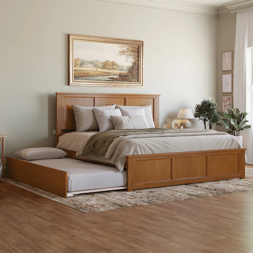 Madison Platform Bed with Matching Footboard & Trundle