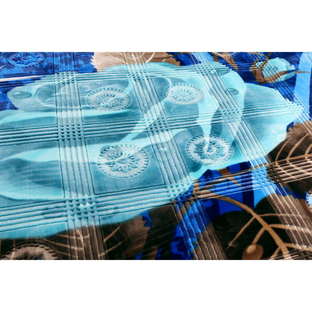 Empyrean Velvet 2 Ply Heavy Reversible Printed Raschel Blanket