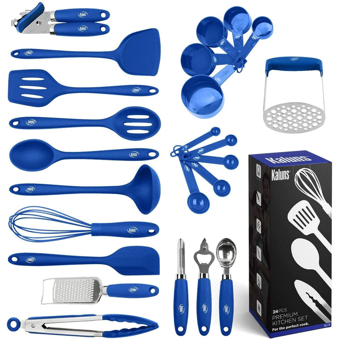 Cooking Utensil Set, 24 Piece Silicone Kitchen Tools
