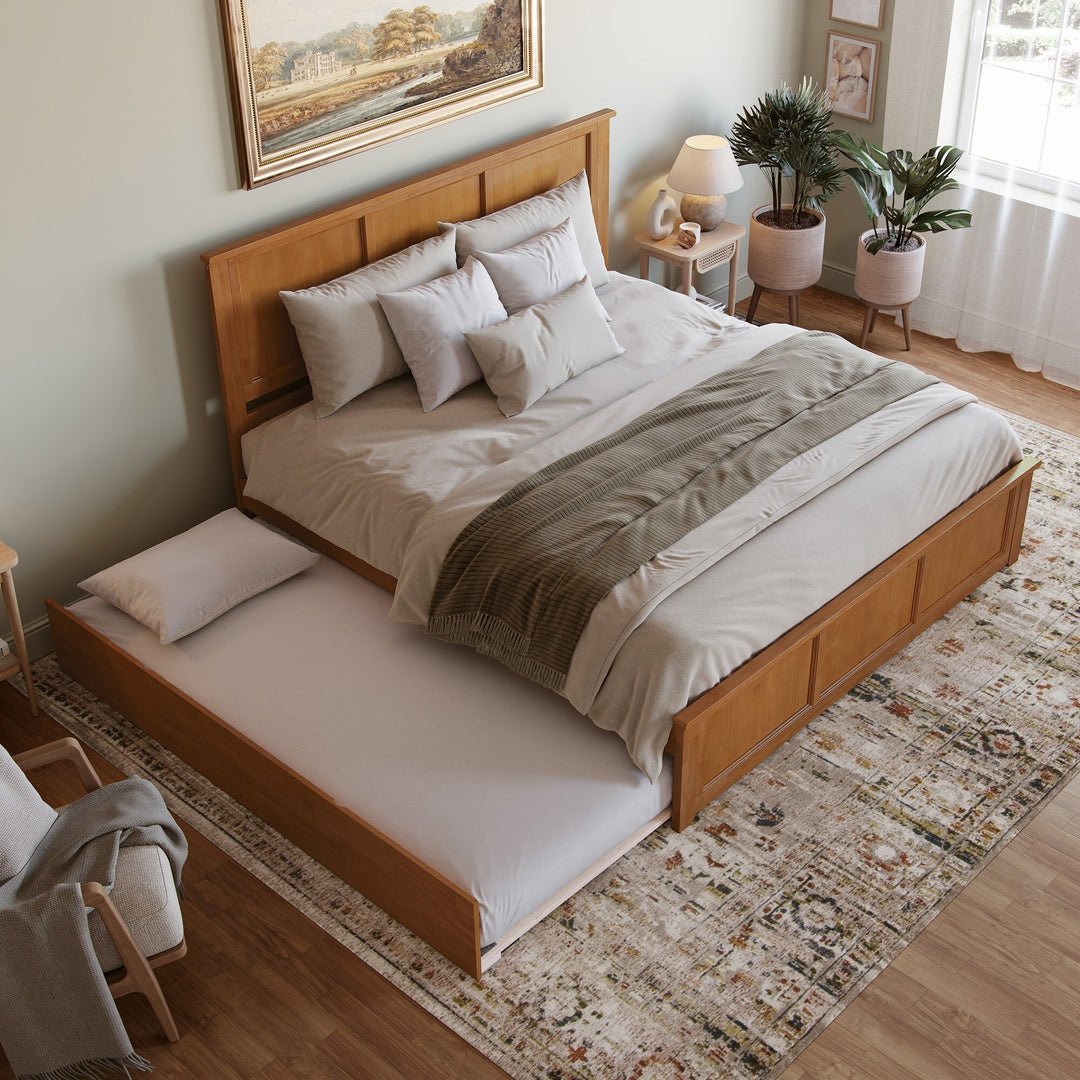Madison Platform Bed with Matching Footboard & Trundle