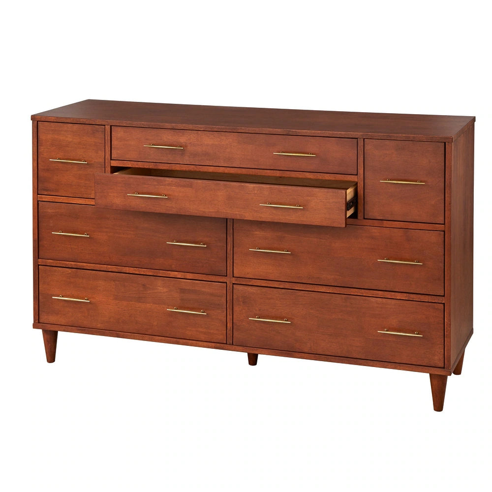 Ana 8-Drawer Mid-Century Modern Dresser