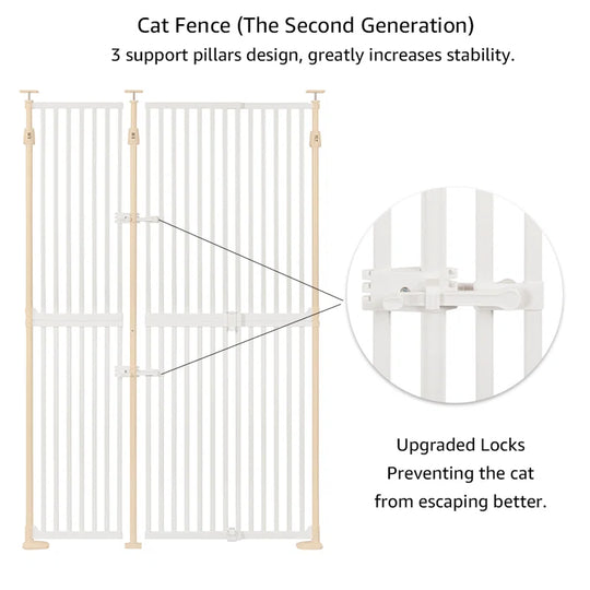 75" - 98'' High Extra Tall Cat Gate