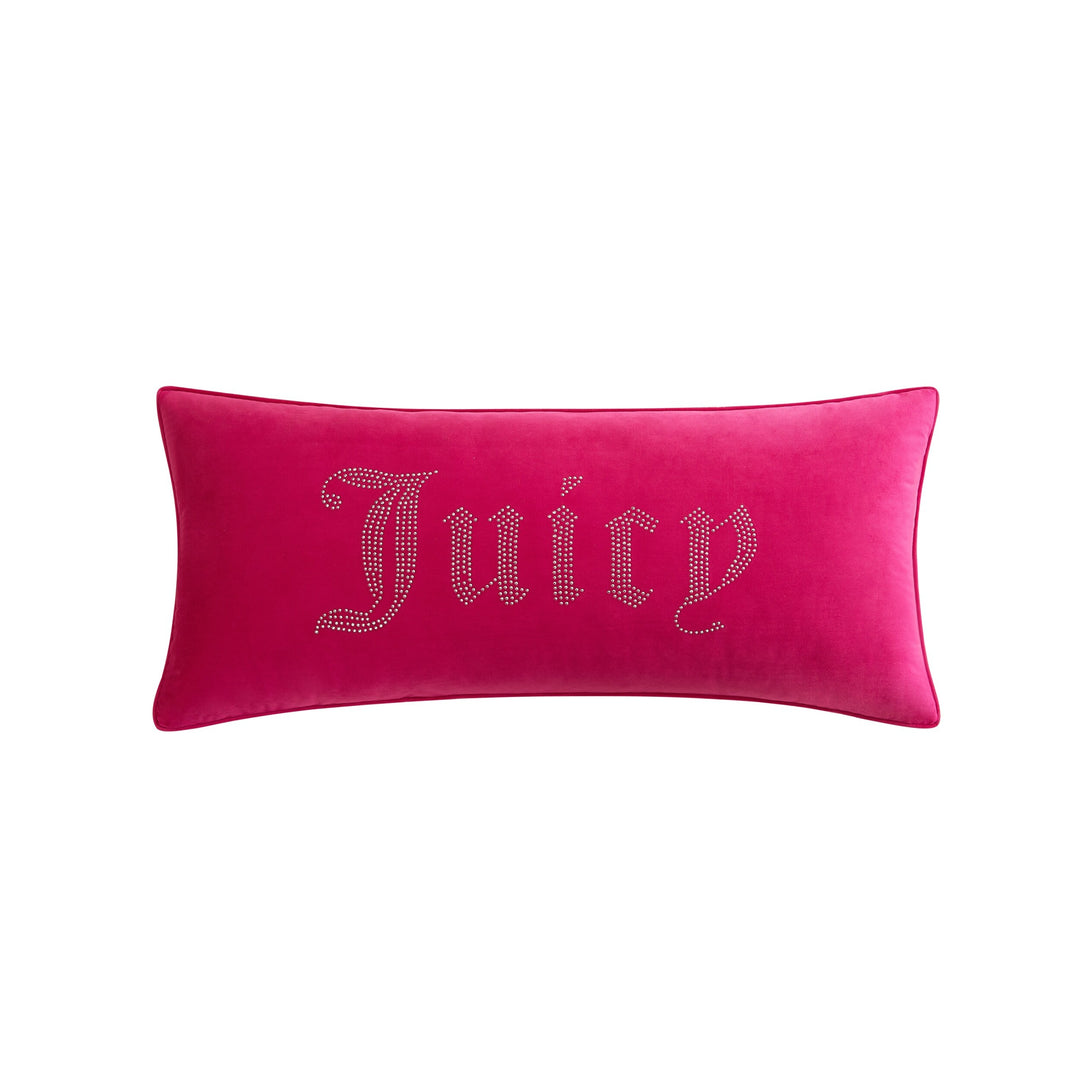 Silver Rhinestone Pillow 16" X 36"