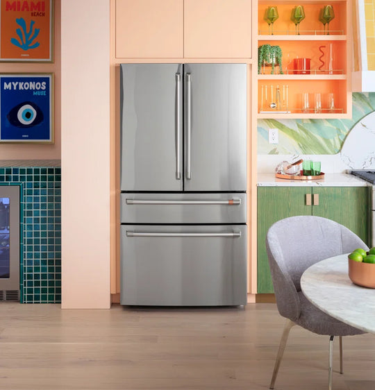 ENERGY STAR 23.2 Cu. Ft. Smart Counter-Depth 4-Door French-Door Refrigerator with Dual-Dispense Autofill Pitcher
