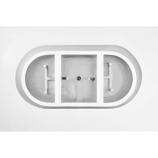 54" Acrylic Freestanding Soaking Bathtub