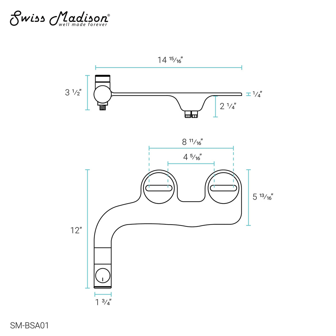 Aqua Non-Electric Bidet Toilet Attachment