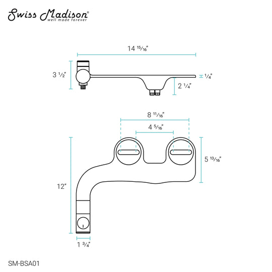 Aqua Non-Electric Bidet Toilet Attachment