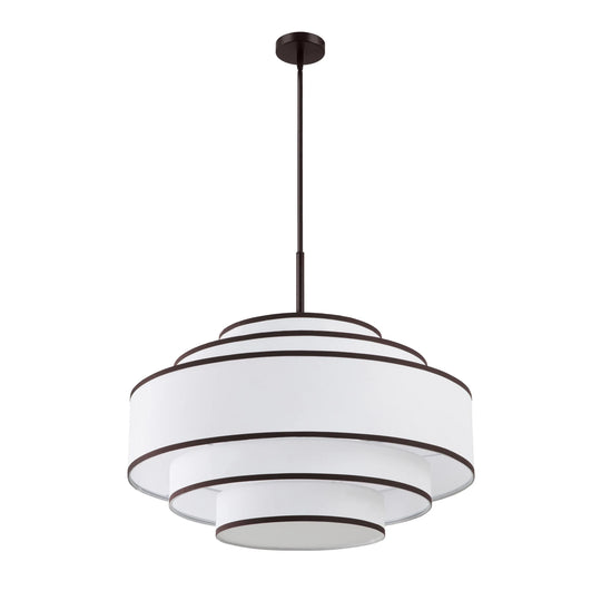 Getledel 30 In. 7-Light Dimmable Tiered Drum Chandelier