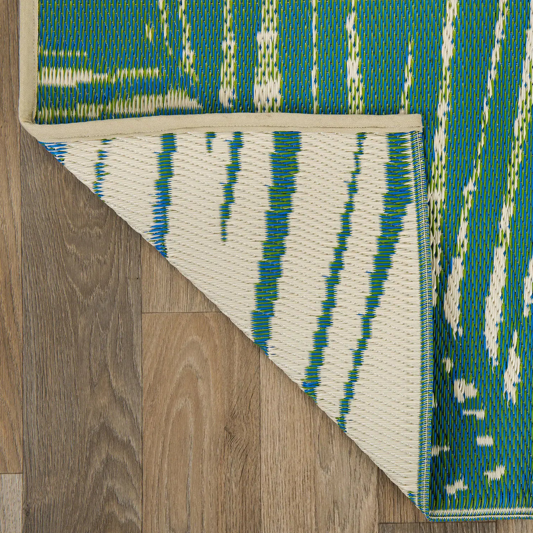 Tropical Floral Reversible Plastic Outdoor Rugs