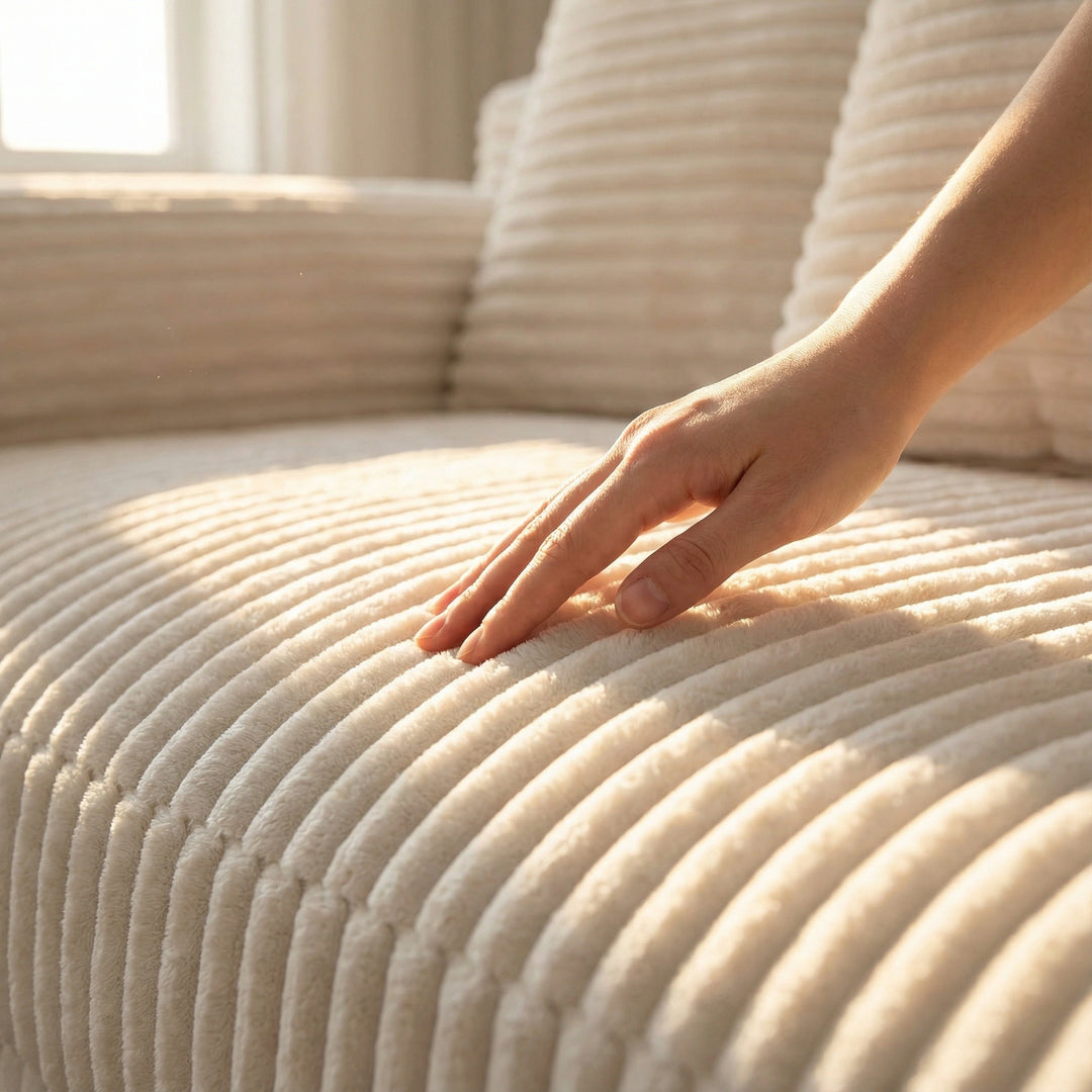 Oversized Modular Sectional Sofa, No Assembly Required, Corduroy Fabric, Deep Seat Cloud Couch with Chaise Foam Sofa