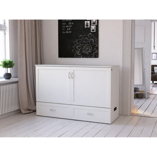 Hamilton Murphy Bed Chest with Mattress and Storage Drawer