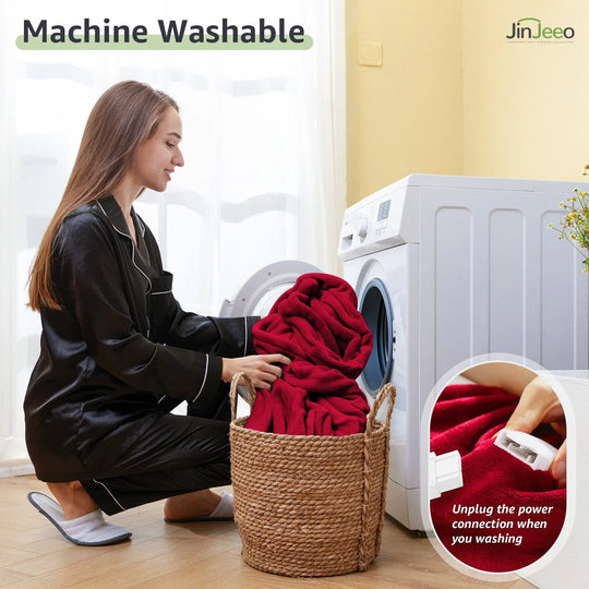 Flannel Electric Heated Blanket with Controller