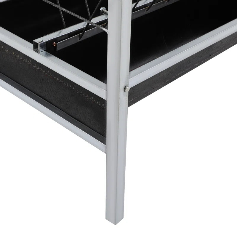 Large Capacity Livestock Feed Trough 2-In-1 Grain& Hay Feeder for Goats Sheep