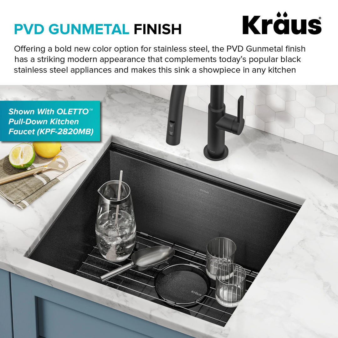 Kore Workstation Undermount Stainless Steel Kitchen Sink