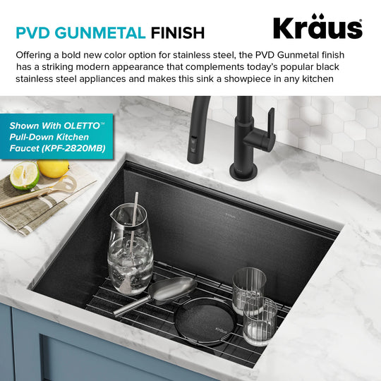 Kore Workstation Undermount Stainless Steel Kitchen Sink