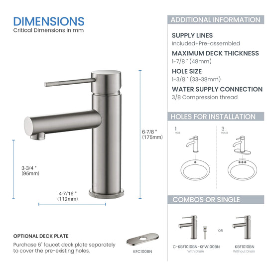 Luxury Single Hole Bathroom Faucet