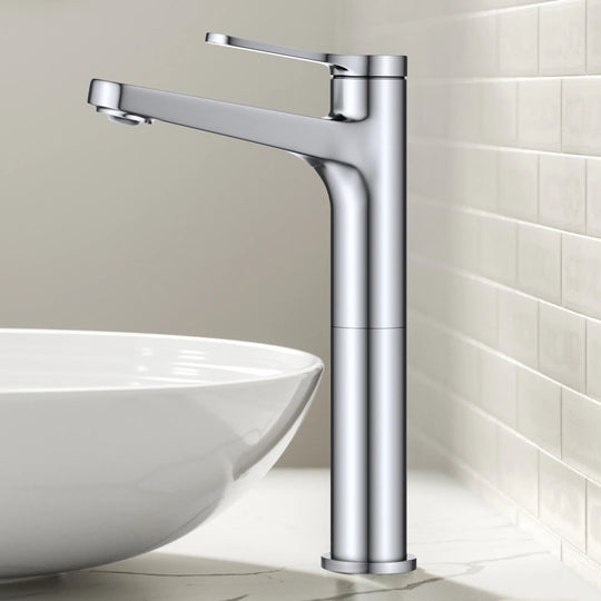 Indy Single Handle Vessel Bathroom Faucet with Pop up Drain