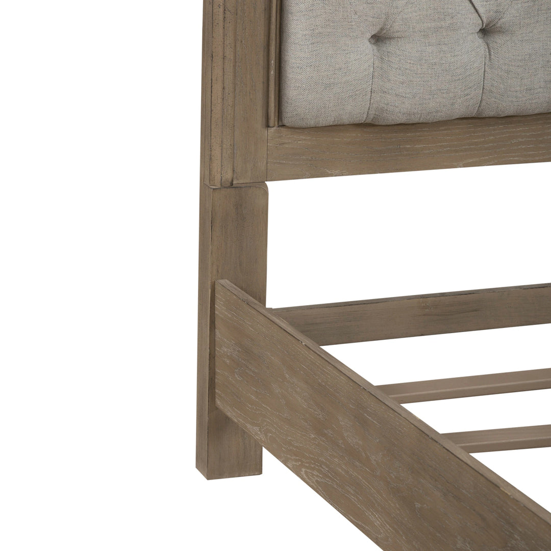 Magnolia Manor Weathered Bisque Upholstered Bed