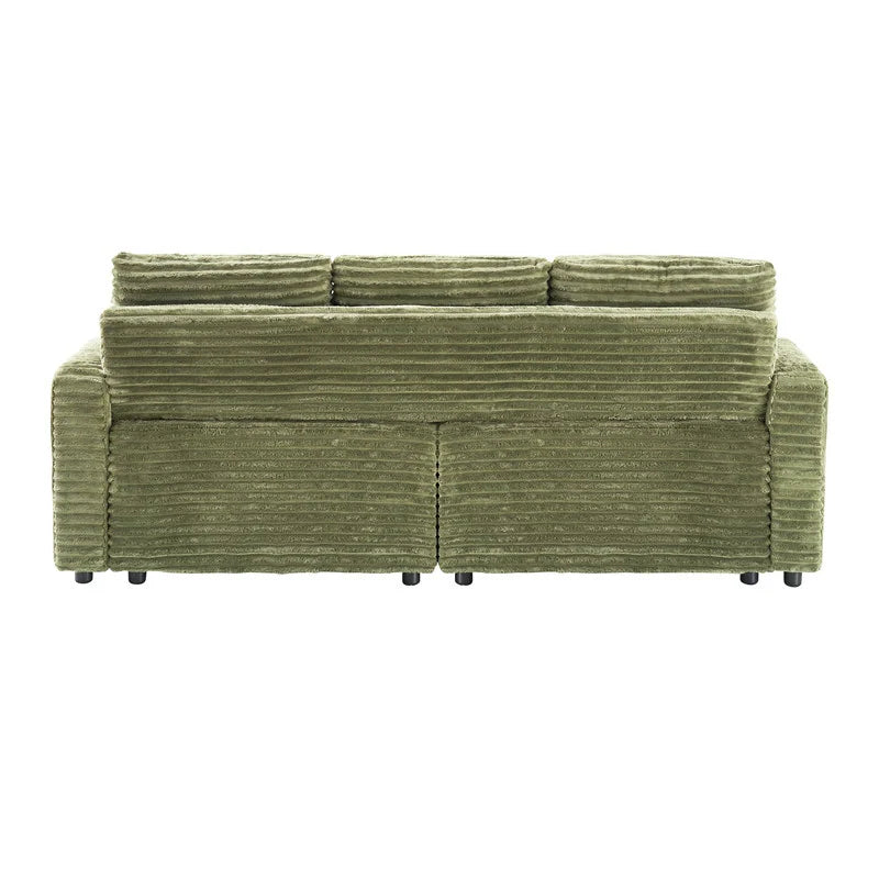 80" Cordylona Sofa, Cup Holder, Ottoman Storage