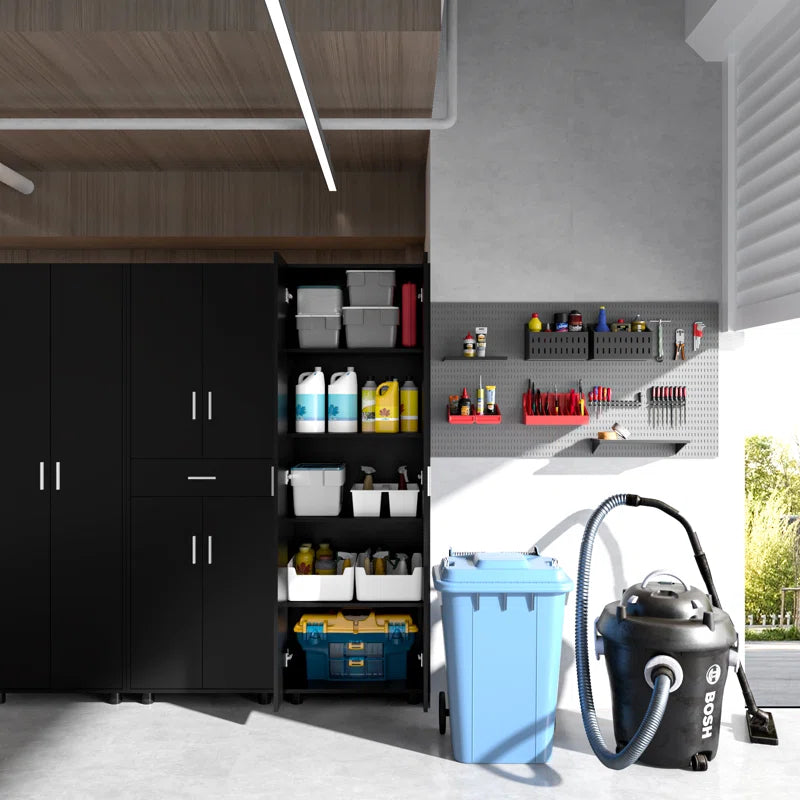 3 Pieces Garage Storage Cabinet System Set
