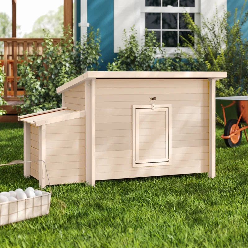 Achilles ECOFLEX Backyard Chicken Coop with Built-In Nesting Box
