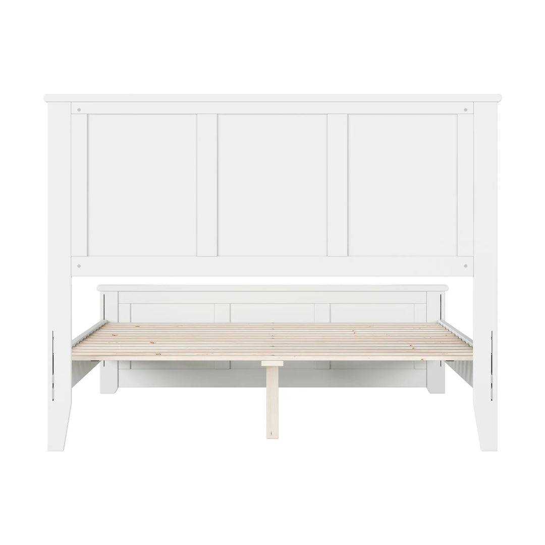 Charlotte Solid Wood Low Profile Platform Bed with Matching Footboard