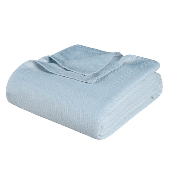 Metro Zig-Zag Chevron All-Season Bedding Cotton Blanket