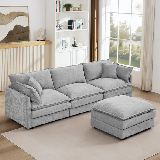 Modular Sectional Sofa, 102 Inch L Shaped Couch Set for Living Room