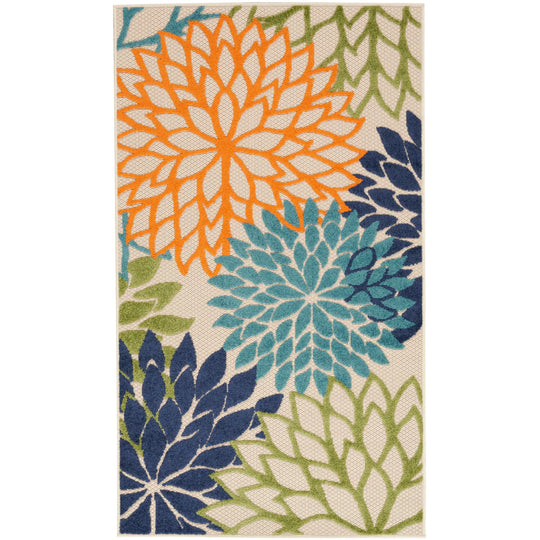 Aloha Floral Modern, Indoor/Outdoor Area Rug