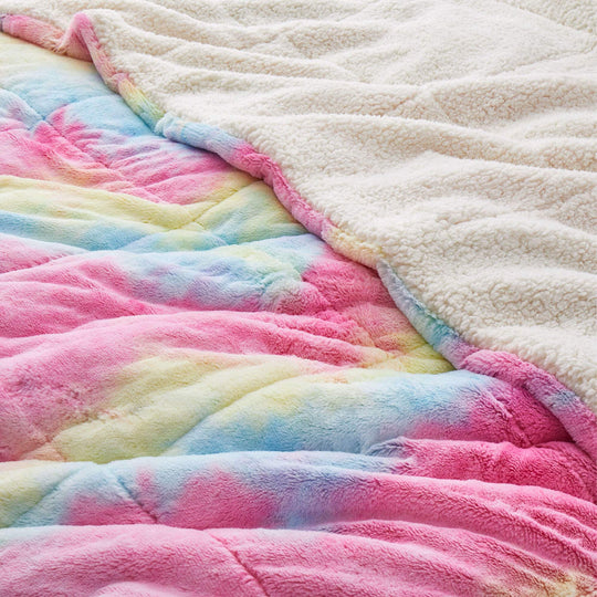3 Piece Winter Reversible Comforter Set Faux Shearling Ultra Soft Minky Plush and Fuzzy Fleece Microfiber