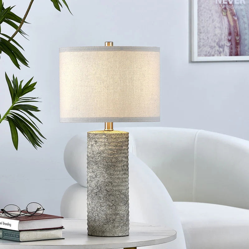 23.75" Glazed Ceramic Table Lamp Set with LED Bulbs (Set of 2) - W12" * H23.75"