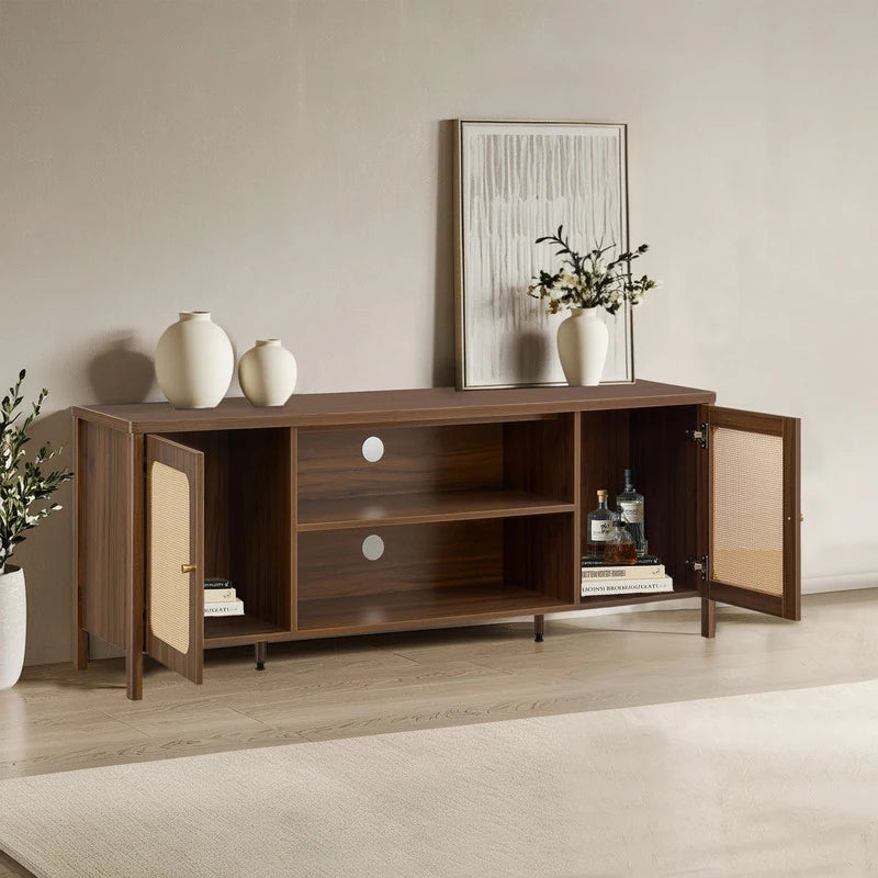62" Bohemian TV Stand Modern Media Console Entertainment Center