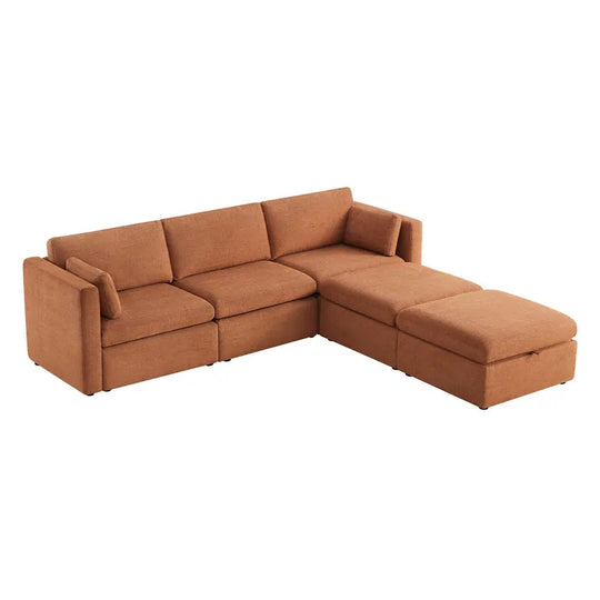 Mia Oversized Modular Sectional Fabric Sofa