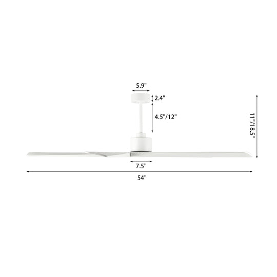 54 Inch DC Motor Indoor Ceiling Fan without Lights