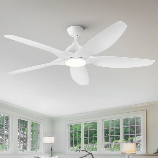 Sofucor 52/60 Inch Ceiling Fan with Integrated LED Light and Remote Control Quiet DC Motor