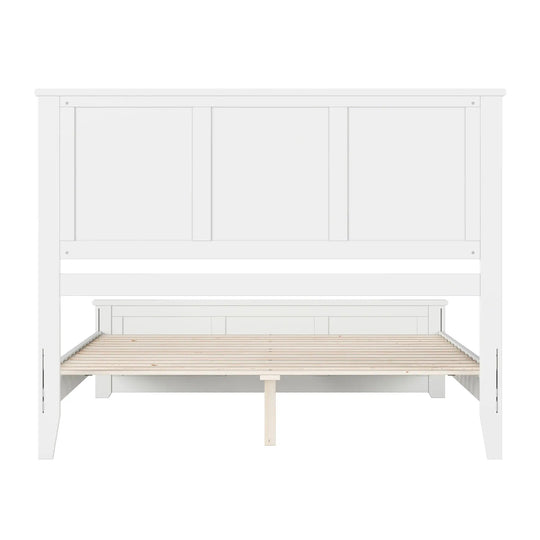 Charlotte Solid Wood Low Profile Platform Bed with Matching Footboard