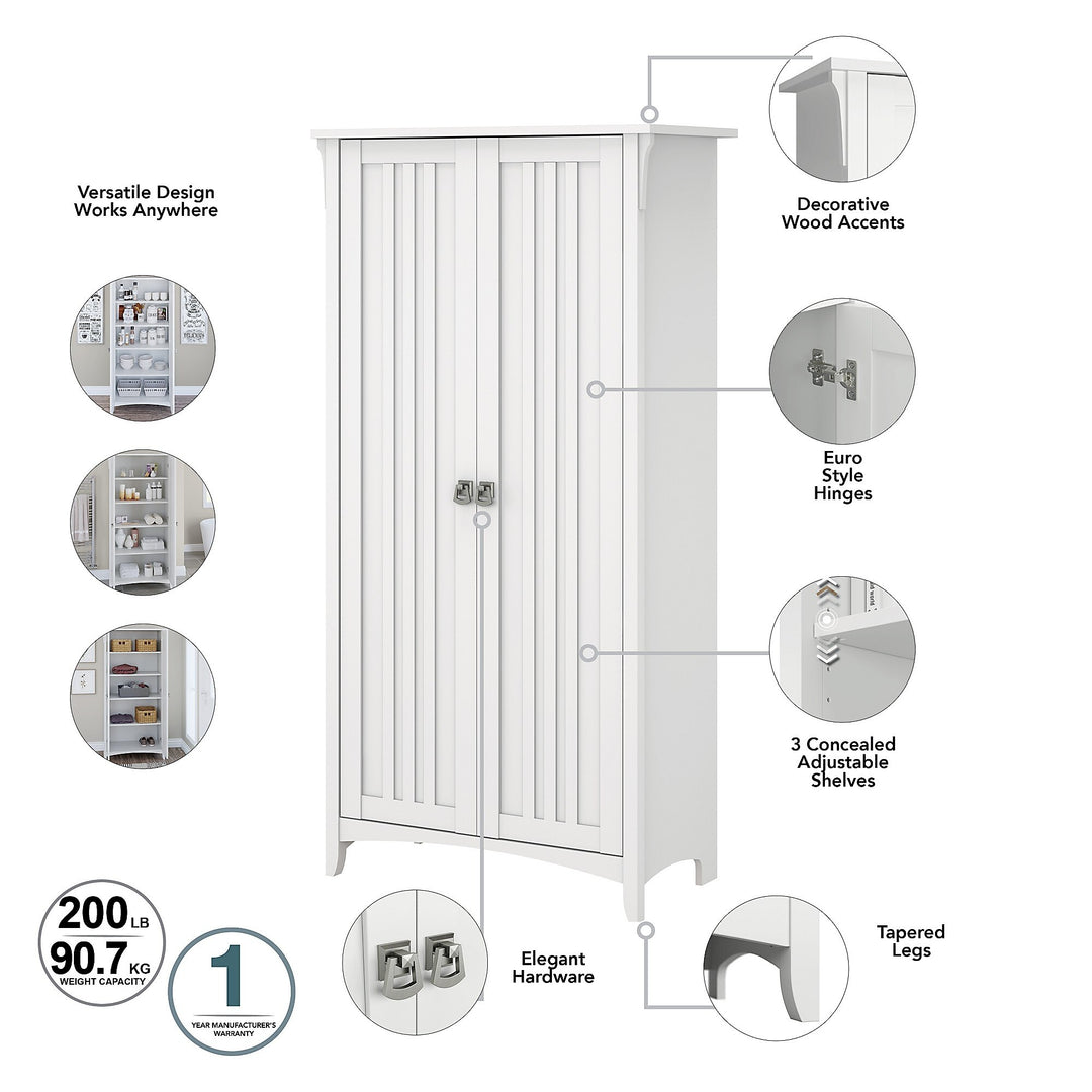Salinas Bathroom Storage Cabinet with Doors by