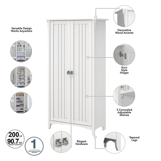 Salinas Bathroom Storage Cabinet with Doors by