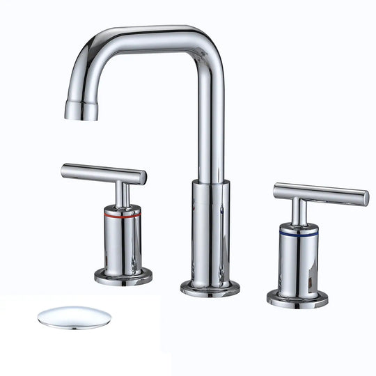 8 Inch Luxury Widespread Bathroom Sink Faucet with Pop-Up Drain